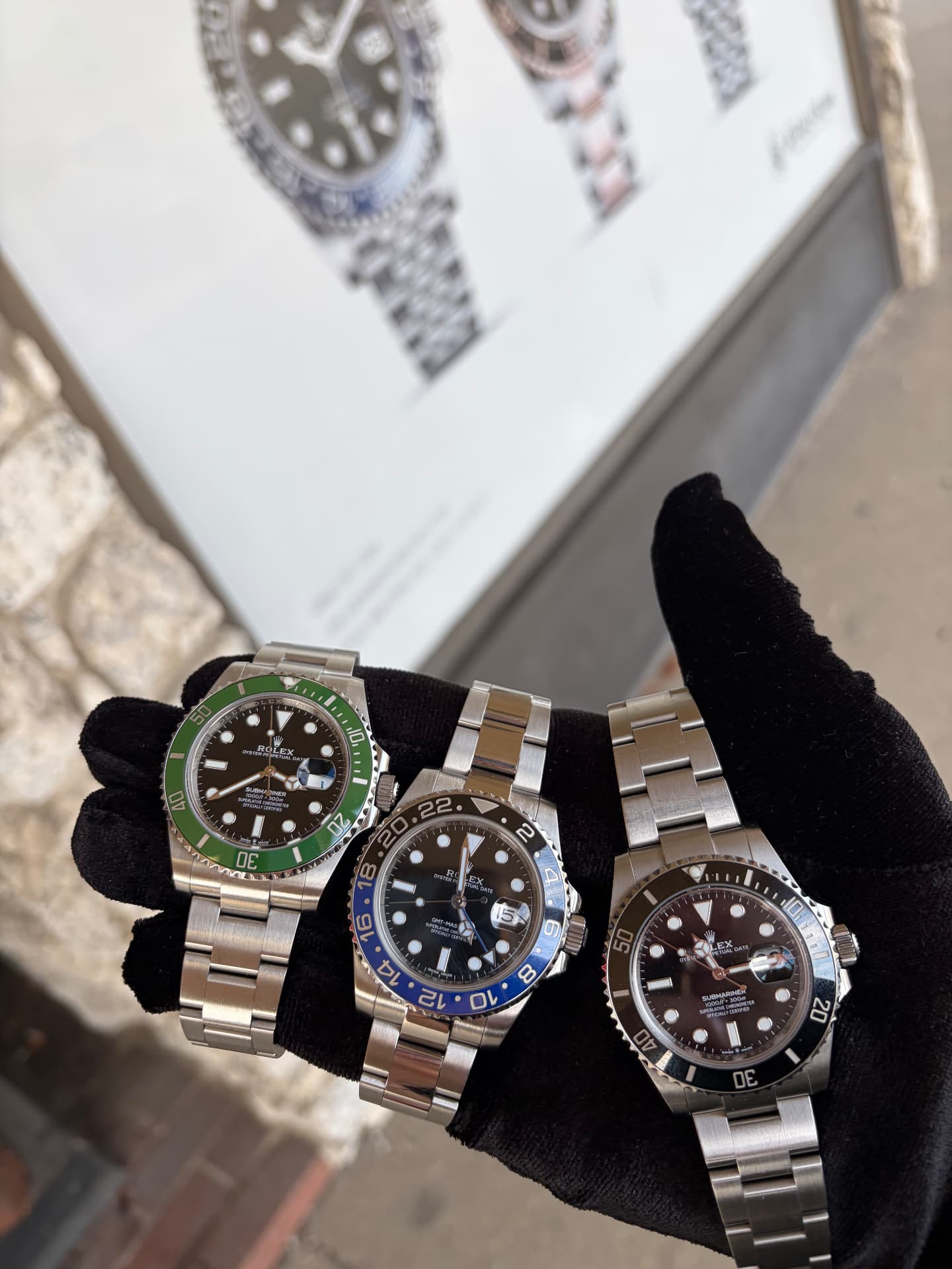 Three luxury watches available from CS Luxury Jewelry